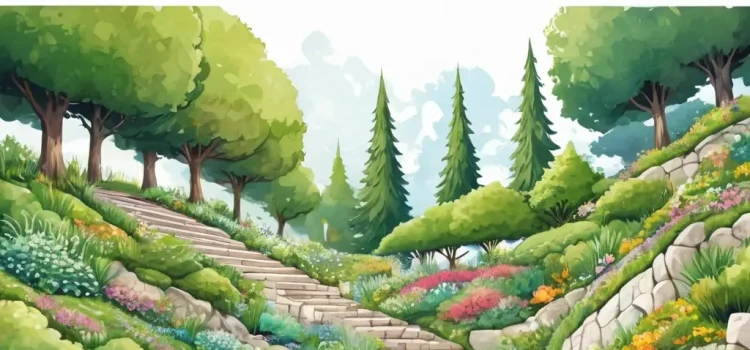Садово-парковая архитектура: дорожки, альпийские лестницы и подпорные стенки