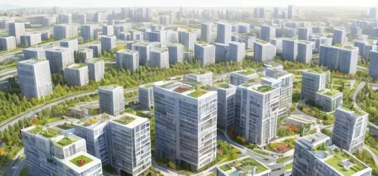 В Сколкове презентовали концепцию «город внутри города» с компактными кварталами и многоуровневой парковкой